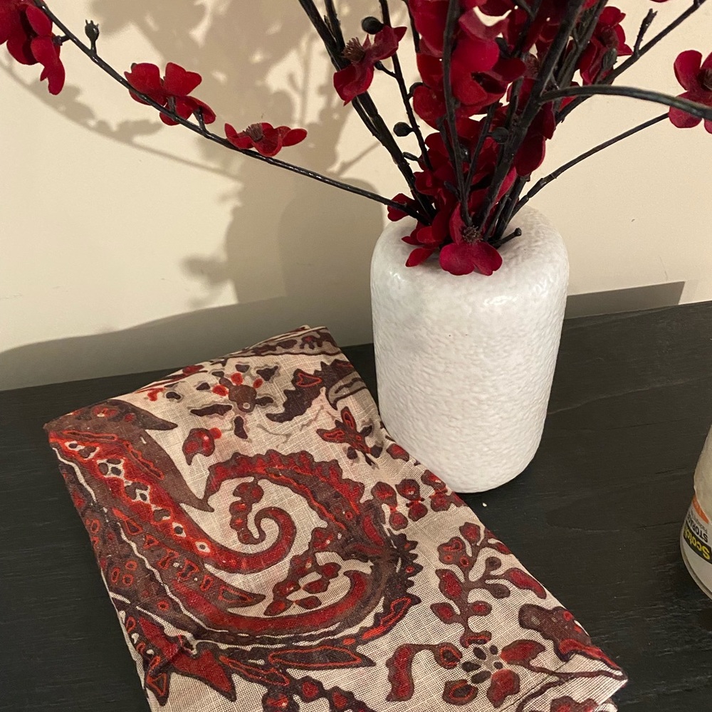 Sheer Paisley Curtains 84 inch length.